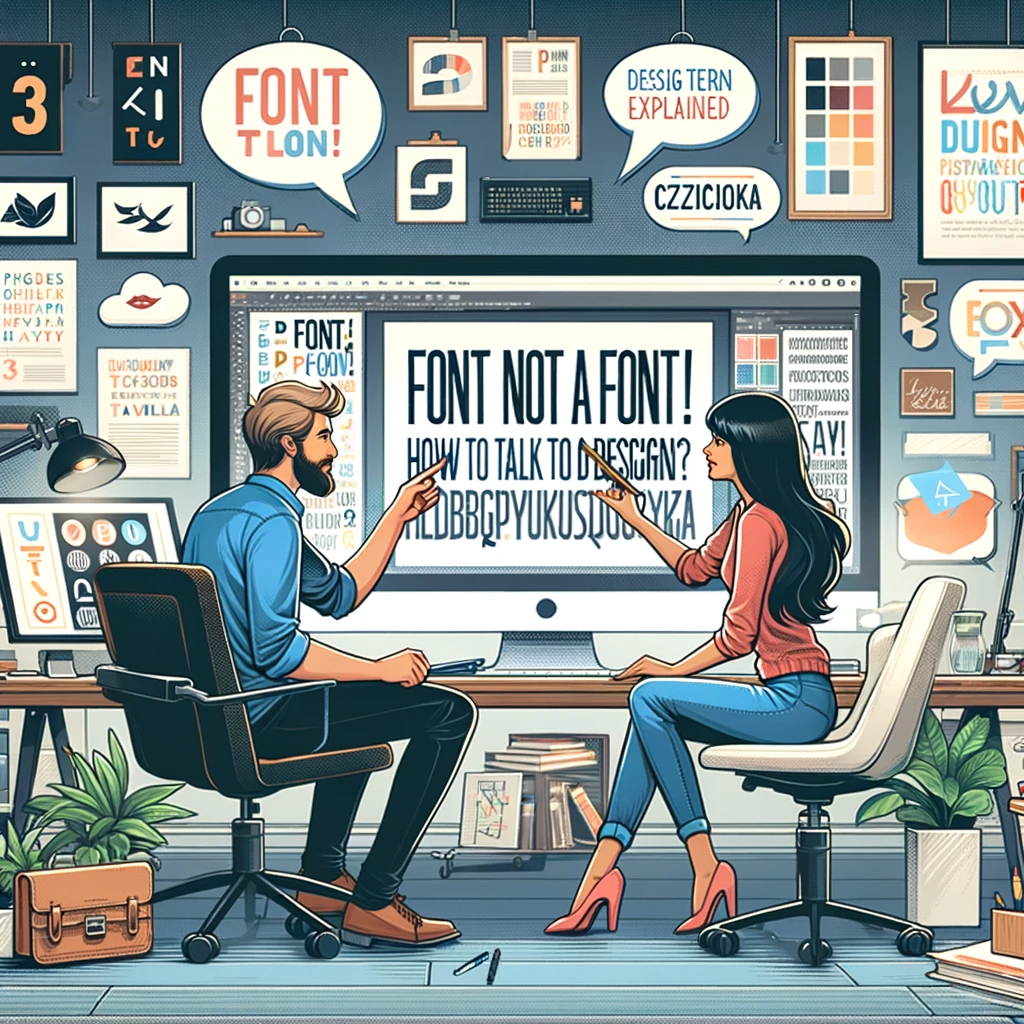 FONT not font! How to talk to a graphic designer?